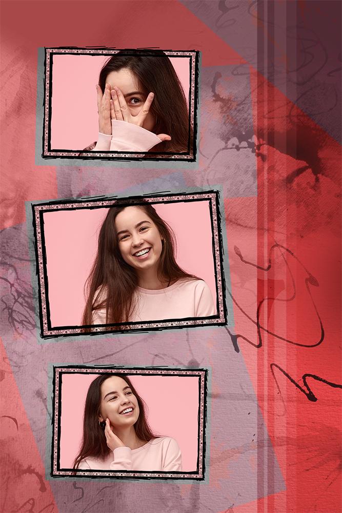 Artisan Portrait Collection - Full Set- 72 Frames-Photoshop Template - Graphic Authority