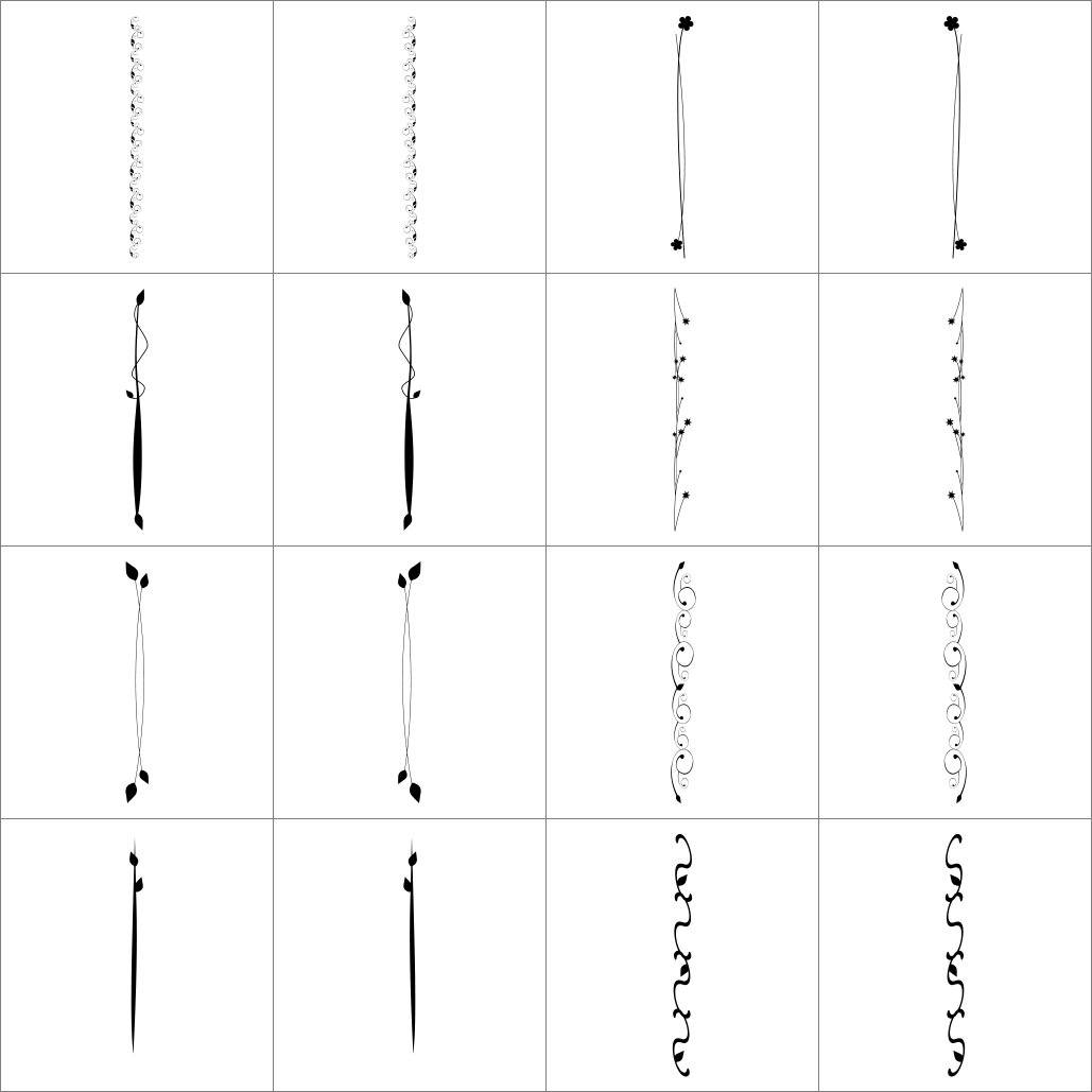 Artist Pallet - Sides - Vector .CHS Photoshop Shapes-Photoshop Template - Graphic Authority