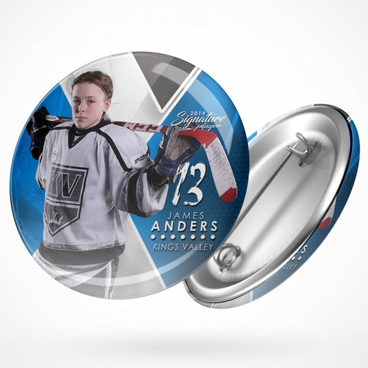 Signature Player - Hockey - V2 - Extraction Button Template-Photoshop Template - Photo Solutions