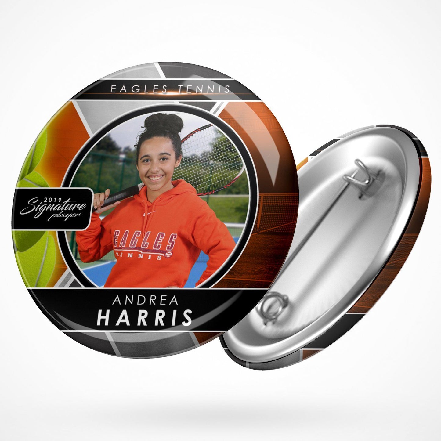 Signature Player - Tennis - V2 - Drop In Button Template-Photoshop Template - Photo Solutions