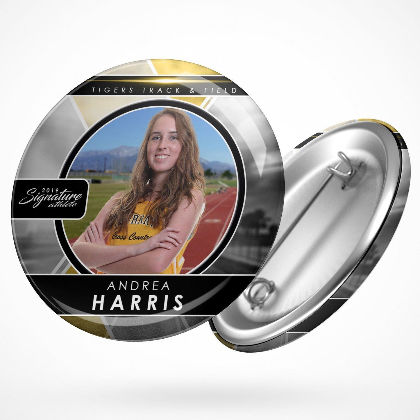 Signature Player - Track & Field - V2 - Drop In Button Template-Photoshop Template - Photo Solutions