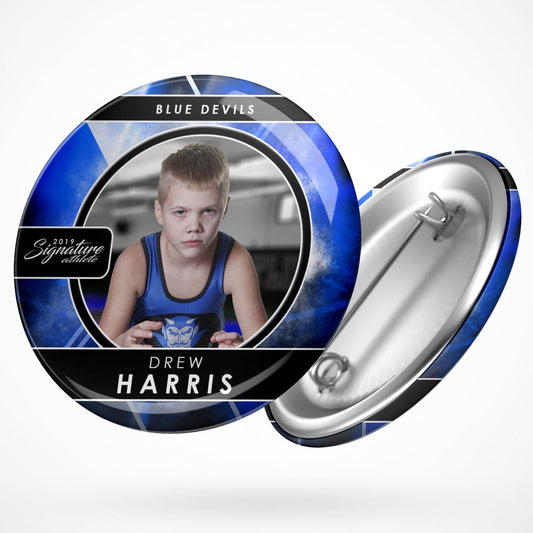 Signature Player - Wrestling - V2 - Drop In Button Template-Photoshop Template - Photo Solutions
