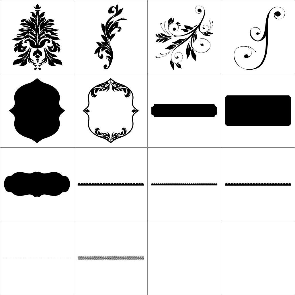 Baby Boutique V.1 - Vector .CHS Photoshop Shapes-Photoshop Template - Graphic Authority