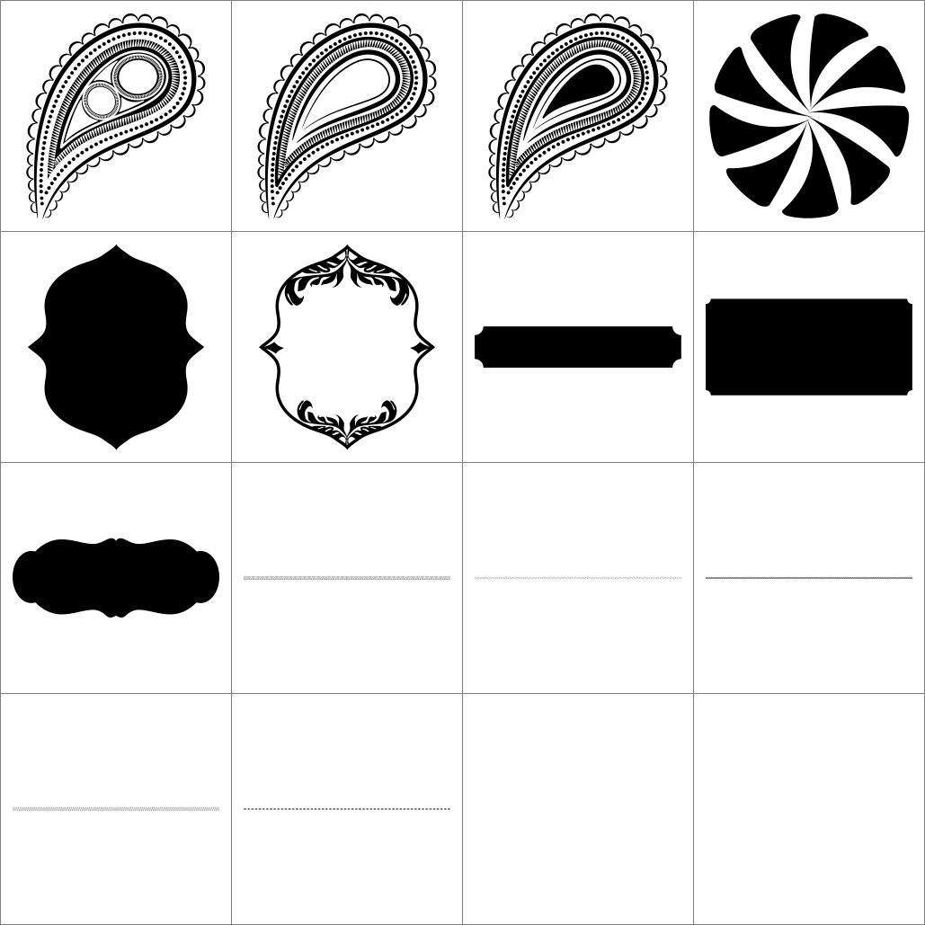 Baby Boutique V.2 - Vector .CHS Photoshop Shapes-Photoshop Template - Graphic Authority