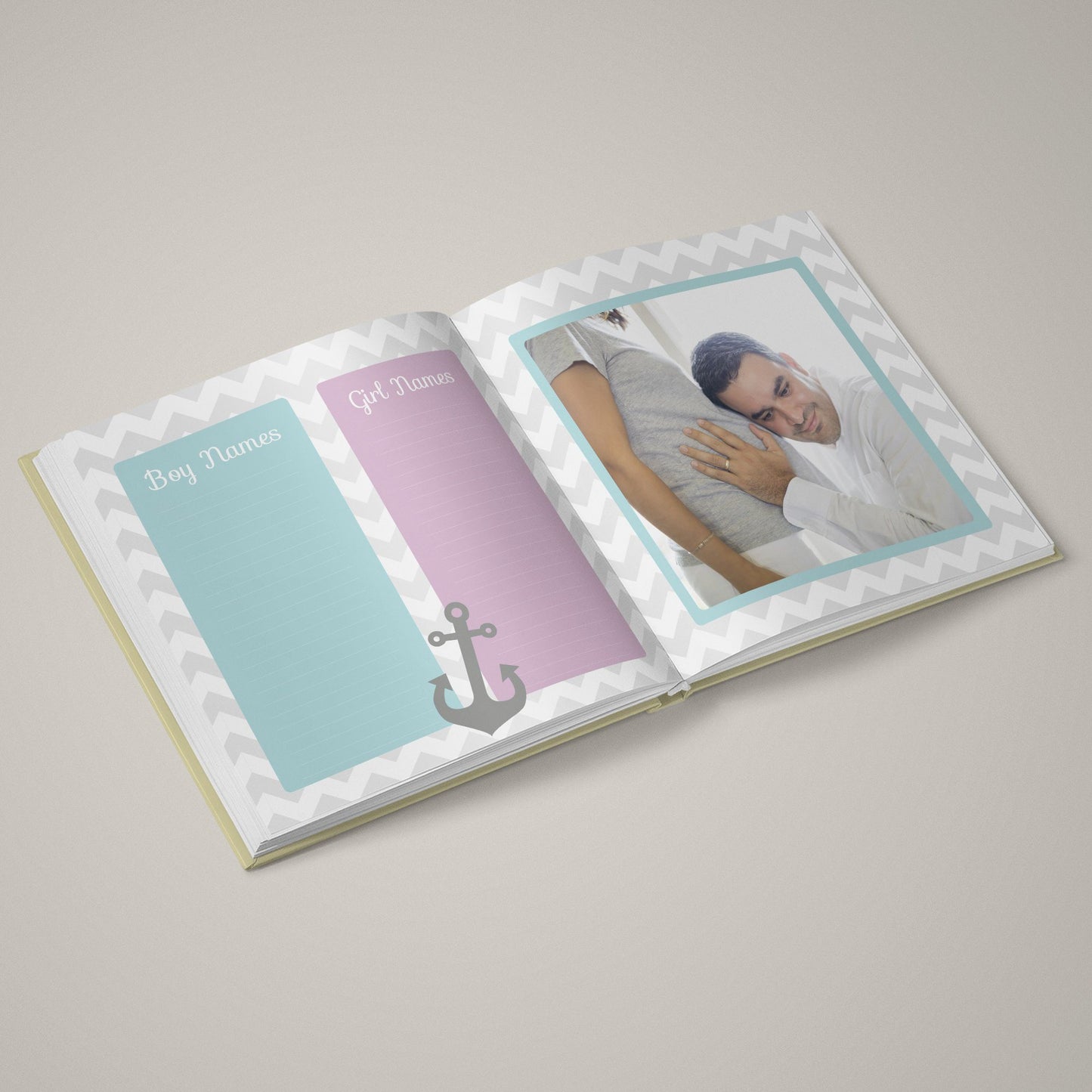 Baby On Board - 12x24 - Album Spreads-Photoshop Template - Graphic Authority
