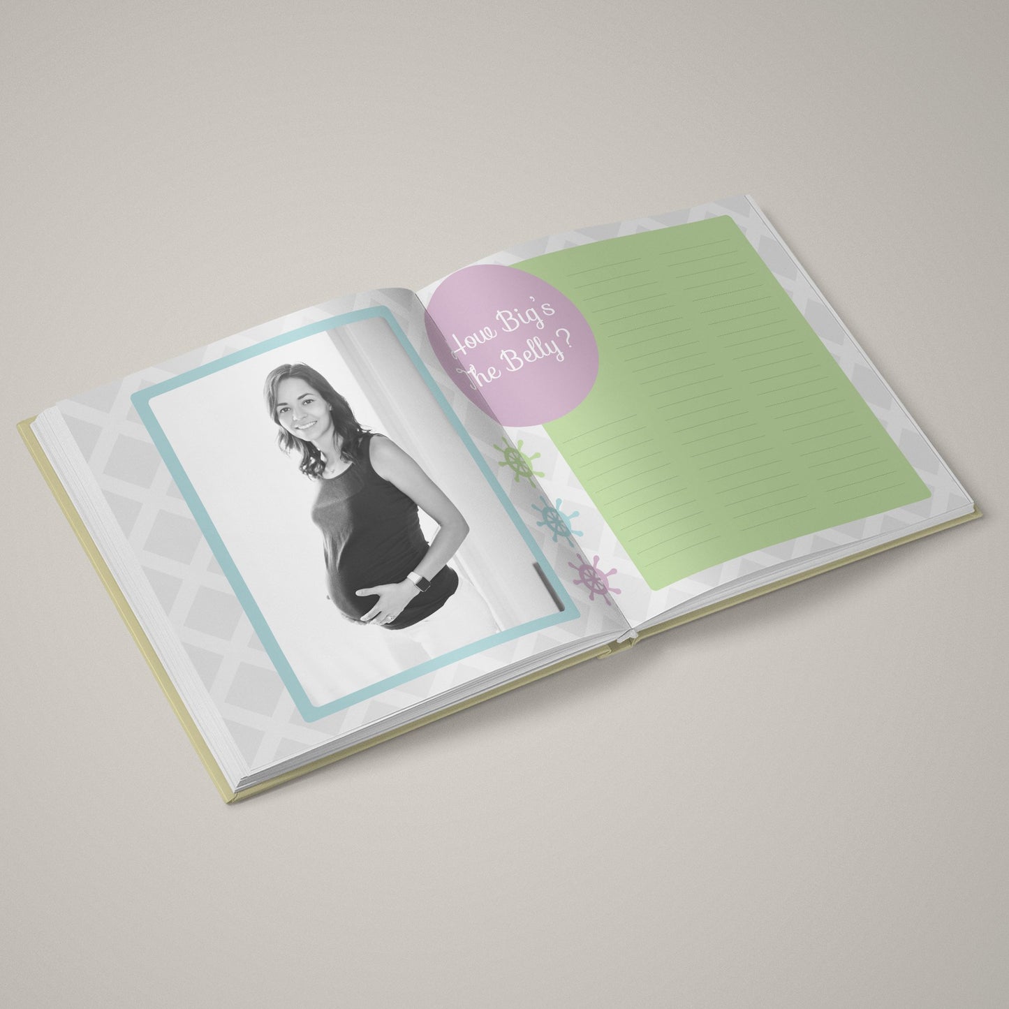 Baby On Board - 12x24 - Album Spreads-Photoshop Template - Graphic Authority