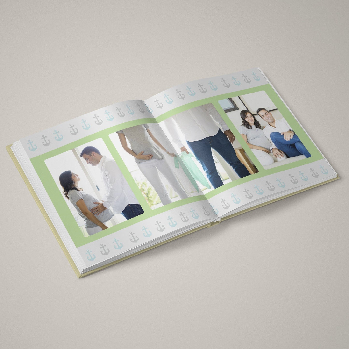 Baby On Board - 12x24 - Album Spreads-Photoshop Template - Graphic Authority