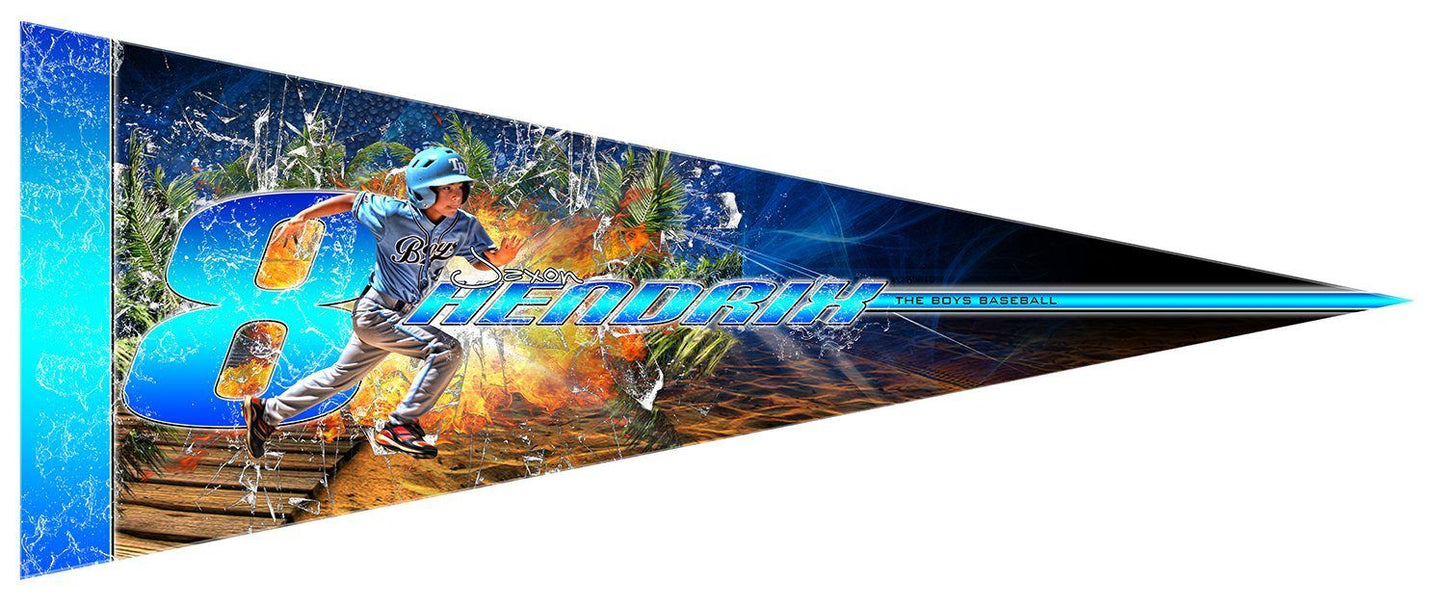 Beach Breakout v.3 - Pennant-Photoshop Template - Photo Solutions