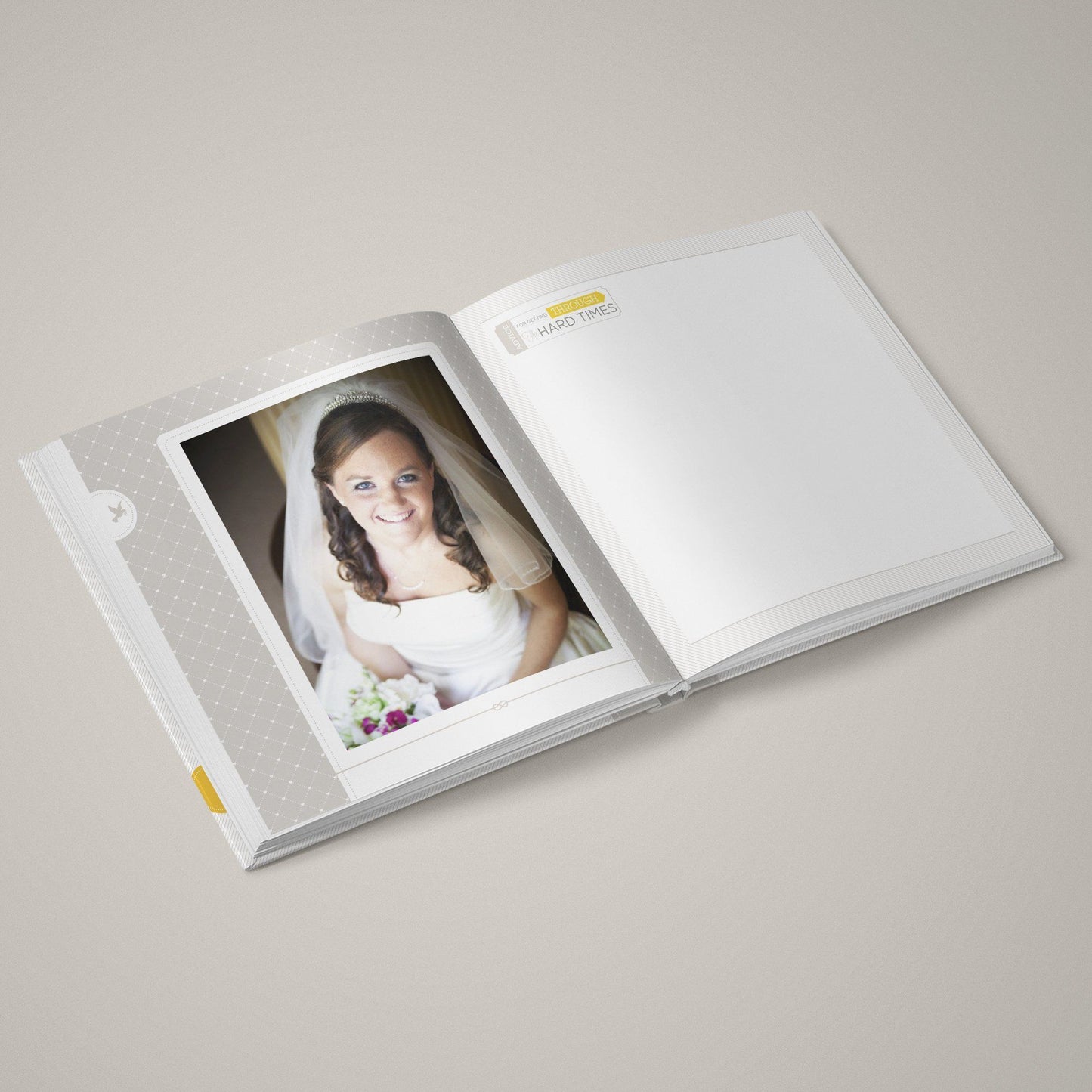 Best Wishes Black & White - 12x24 - Album Spreads-Photoshop Template - Graphic Authority