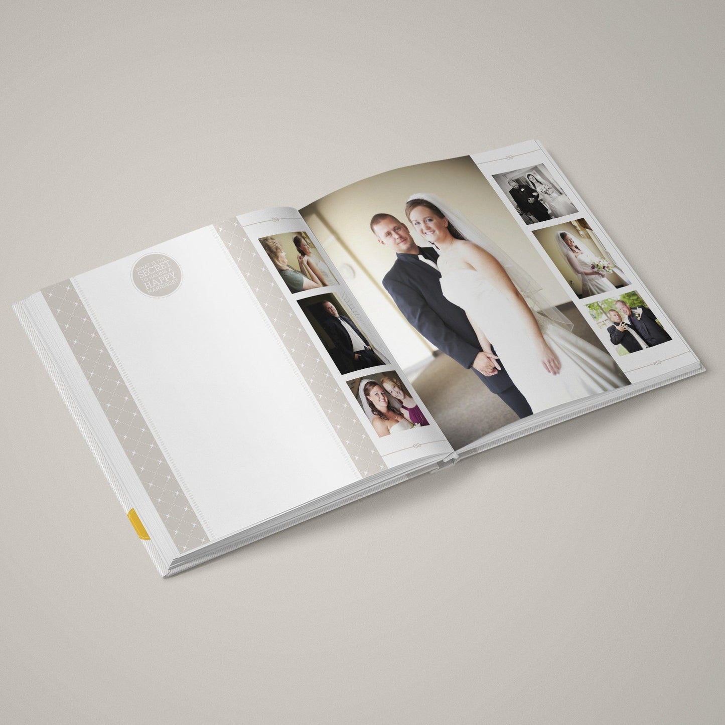 Best Wishes Black & White - 12x24 - Album Spreads-Photoshop Template - Graphic Authority