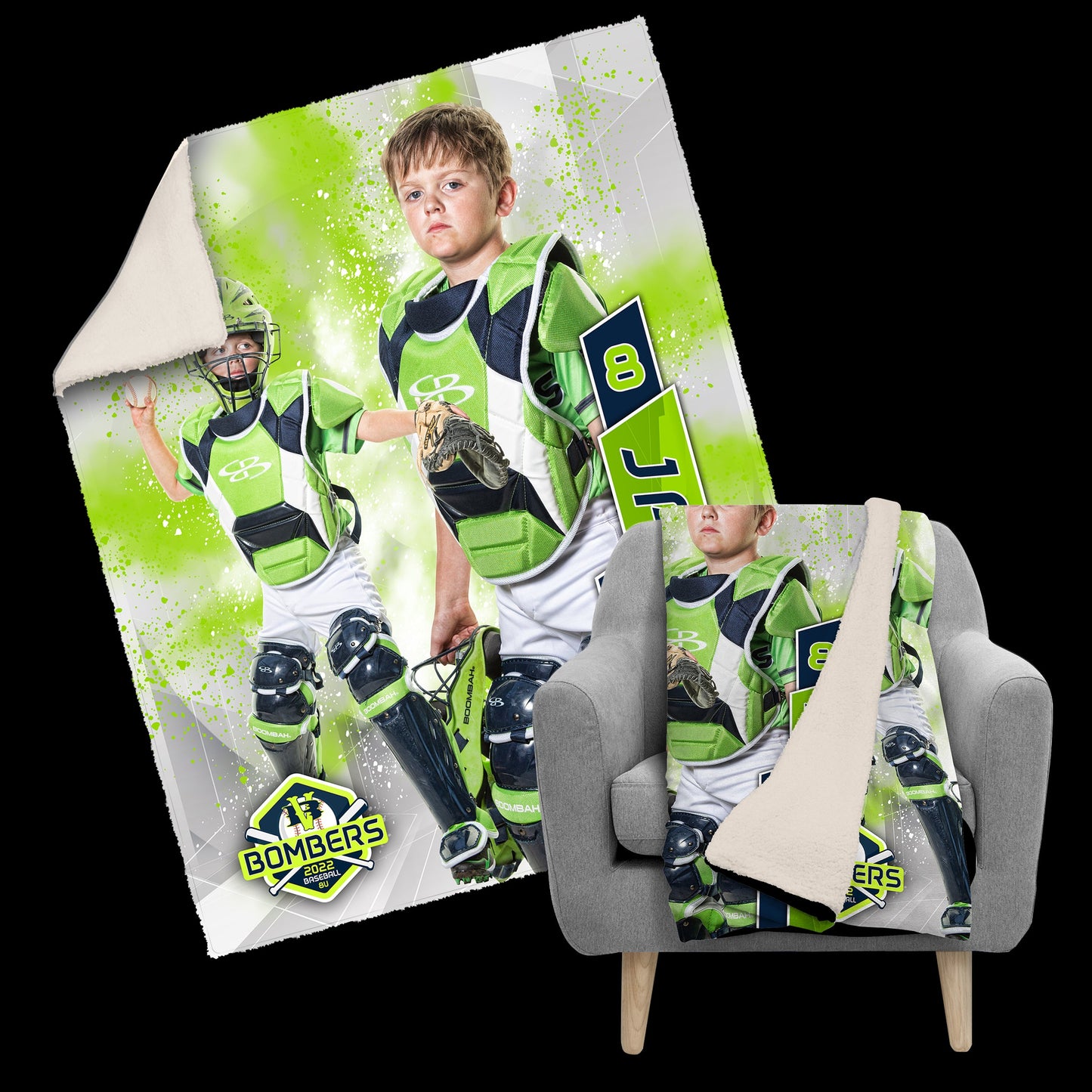 Tech Blast - Cinema Series - 50"x60" Blanket Template-Photoshop Template - PSMGraphix