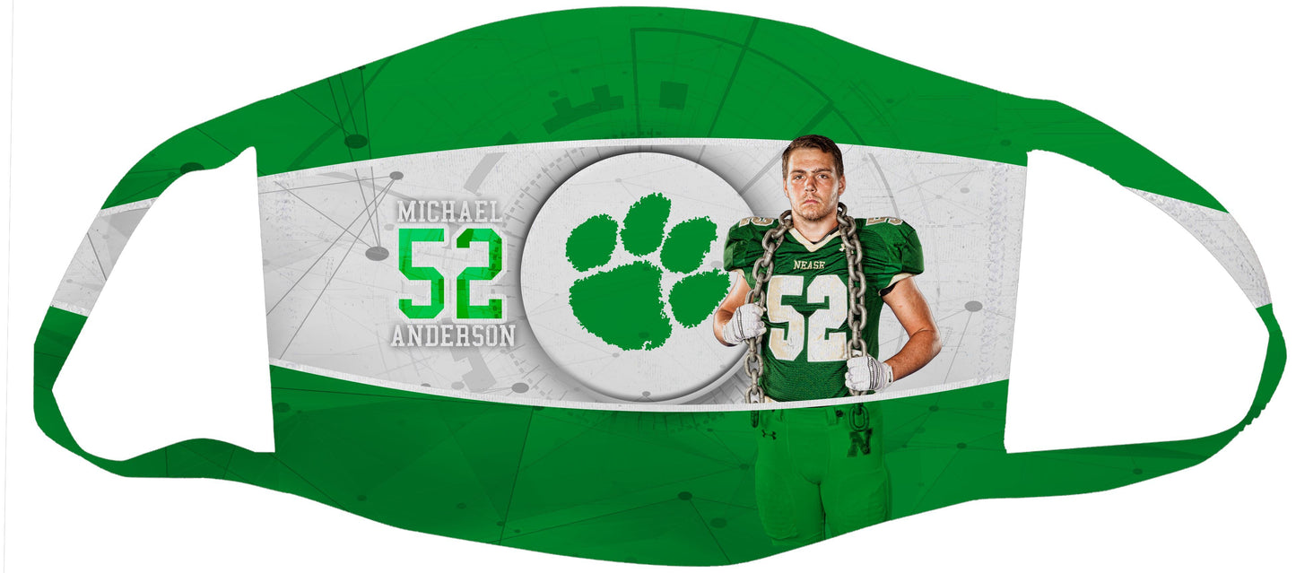 BLITZ - Face Mask Template Set (DDLAB) 3 Sizes-Photoshop Template - PSMGraphix