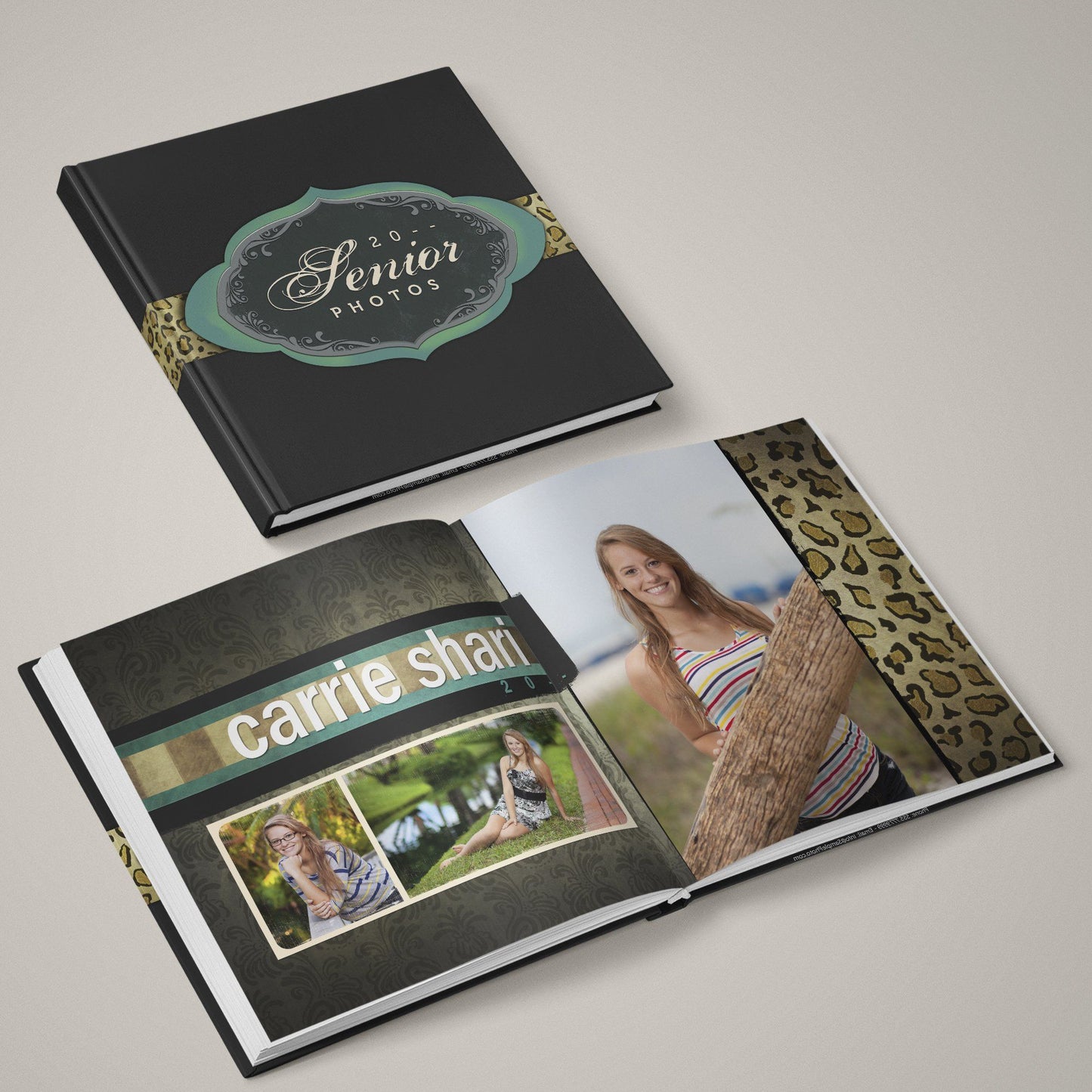 Rockstar - Bold Animal Print - 12x24 - Album Spreads-Photoshop Template - Graphic Authority