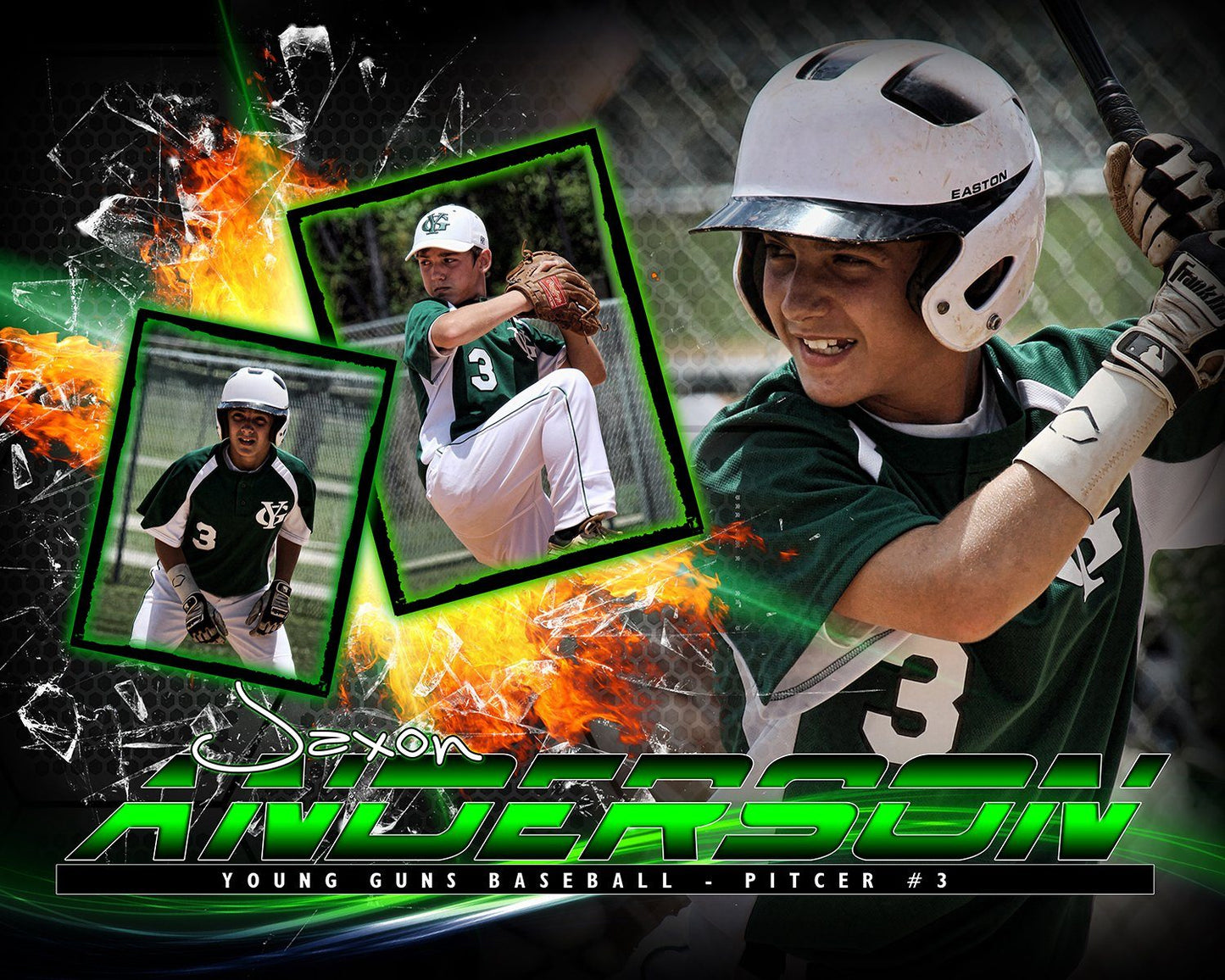 Grid Fire v.6 - Action Drop In Poster/Banner-Photoshop Template - Photo Solutions