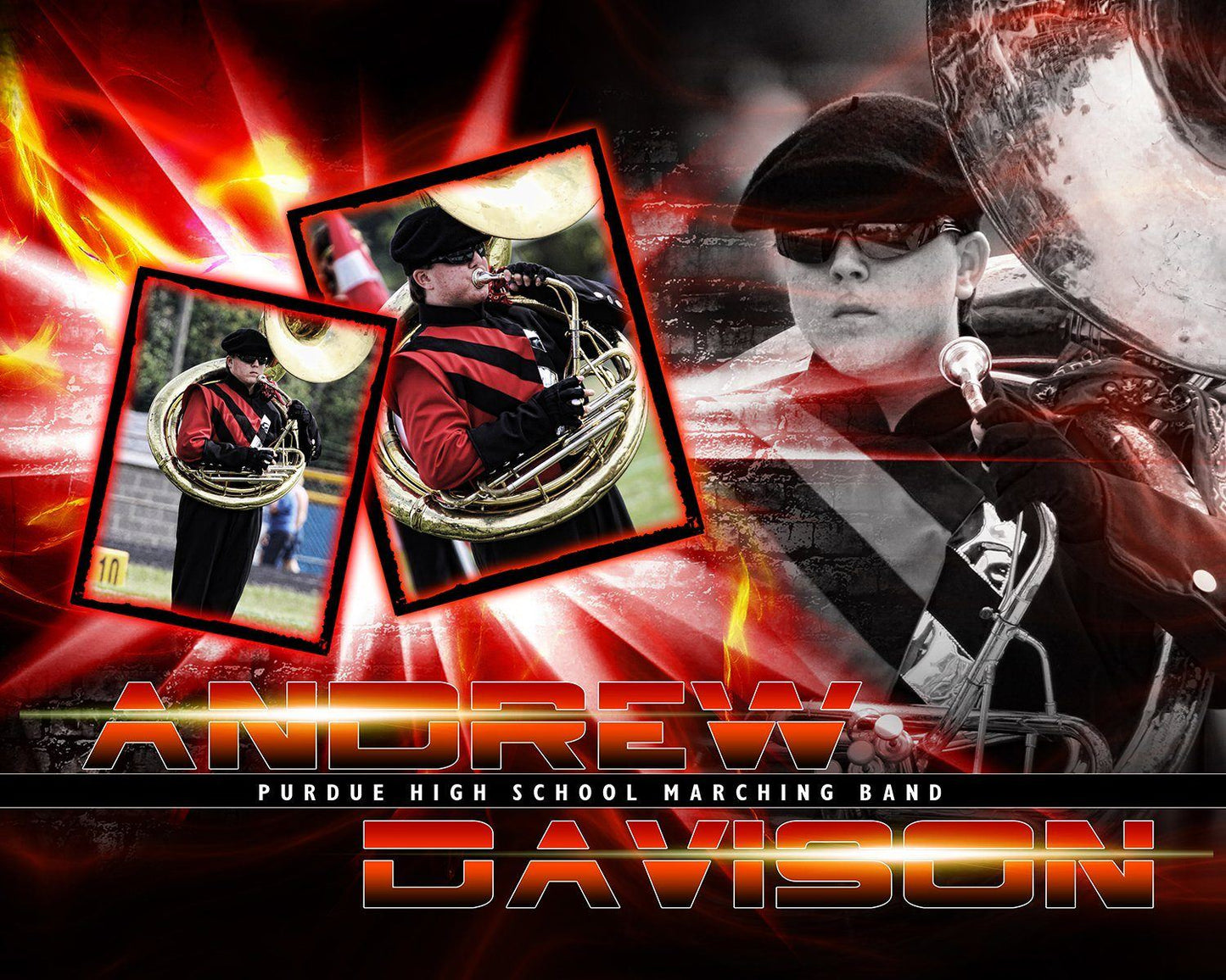 Light Rays v.6 - Action Drop In Poster/Banner-Photoshop Template - Photo Solutions