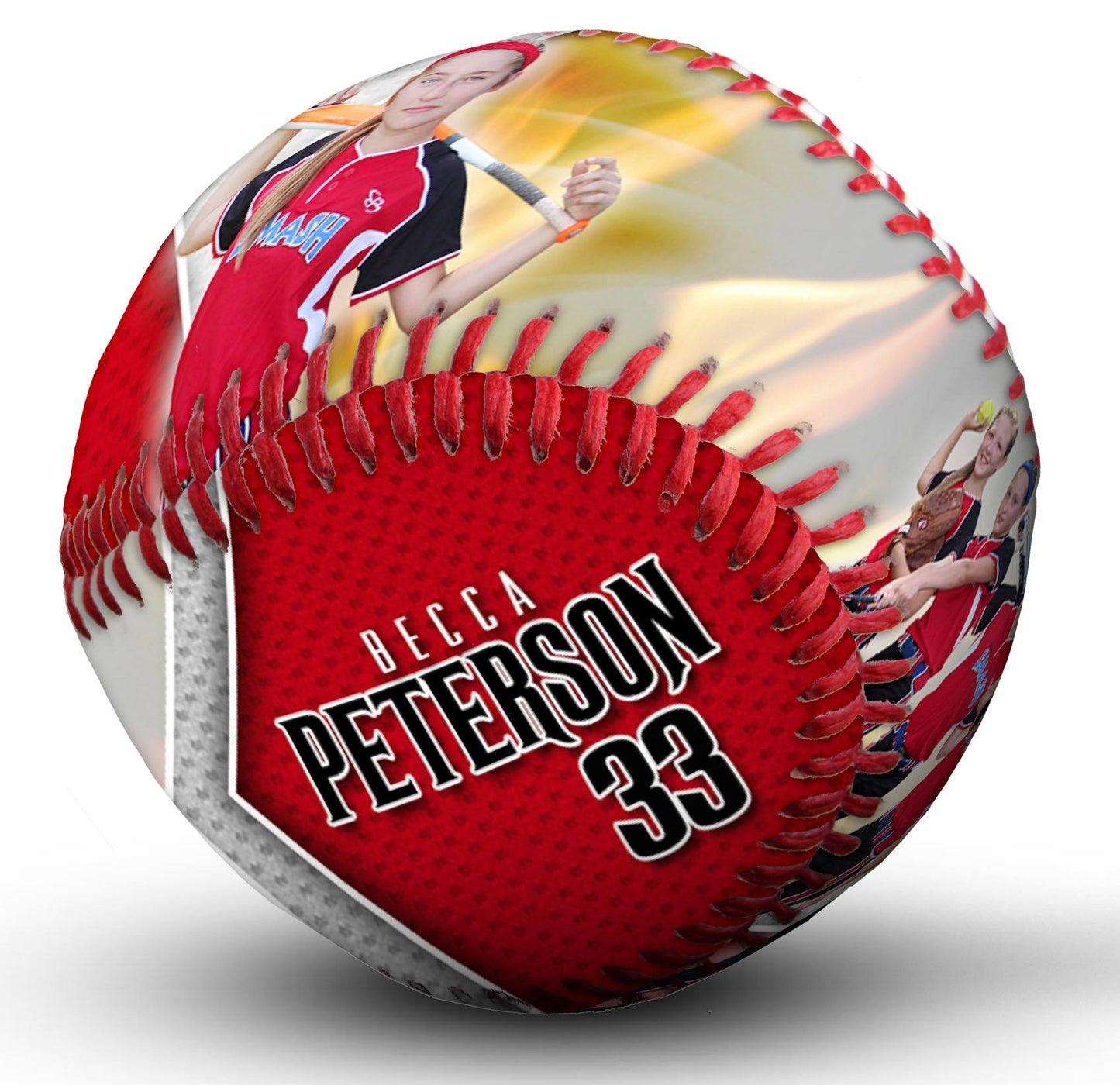 Burn - V.1 - Softball - Make-A-Ball Photoshop Template-Photoshop Template - PSMGraphix