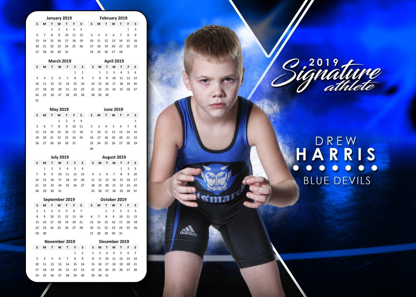 Signature Player - Wrestling - V2 - T&I Extraction Collection-Photoshop Template - Photo Solutions