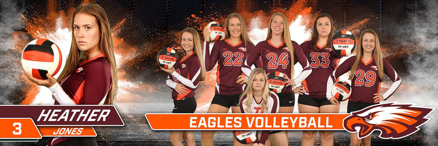 Carbon - Phoenix Series - Team & Individual Panoramic-Photoshop Template - PSMGraphix