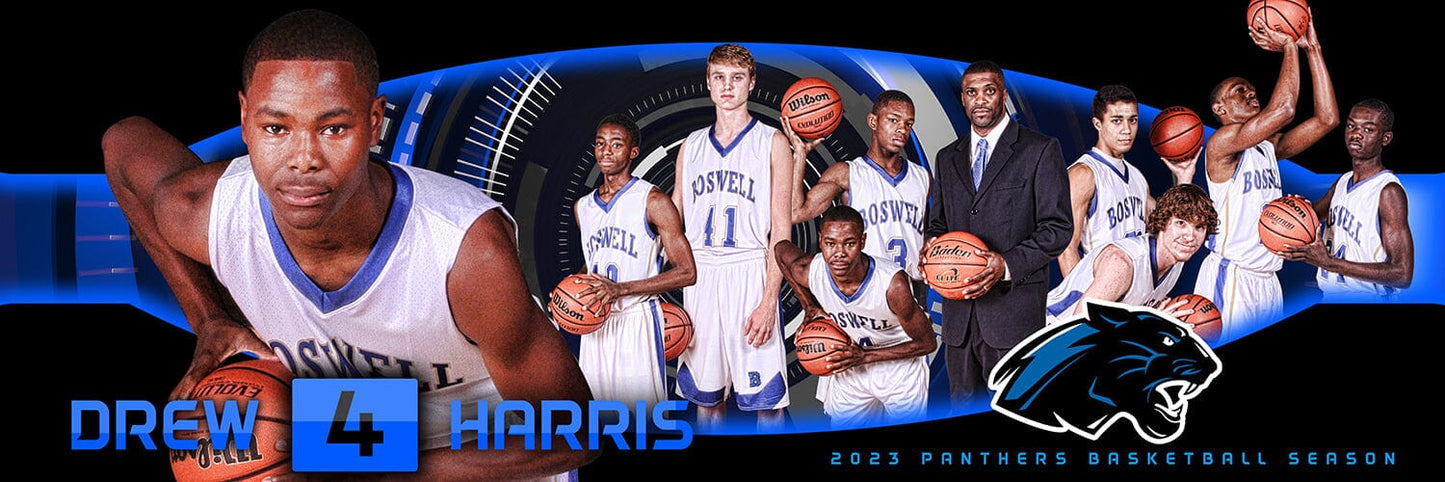 CHROME - Phoenix Series - Team & Individual Panoramic-Photoshop Template - PSMGraphix