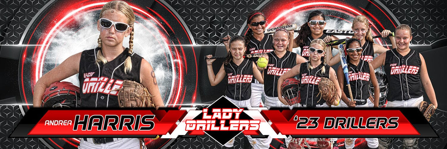 Portal Edition - Phoenix Series - Team & Individual Panoramic-Photoshop Template - PSMGraphix