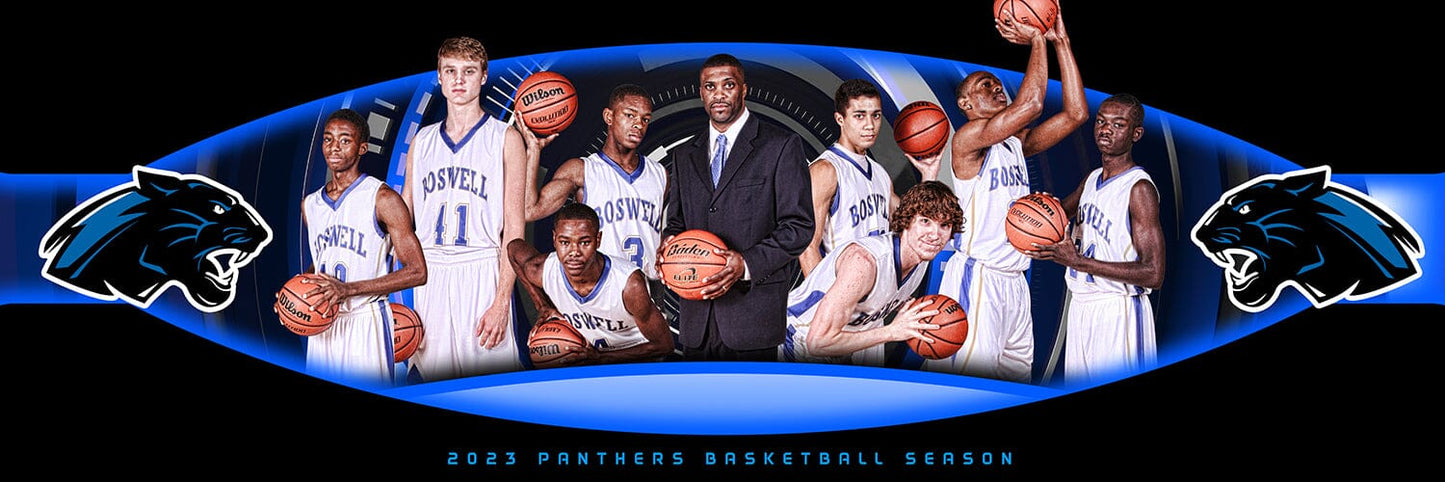 CHROME - Phoenix Series - Team Panoramic-Photoshop Template - PSMGraphix