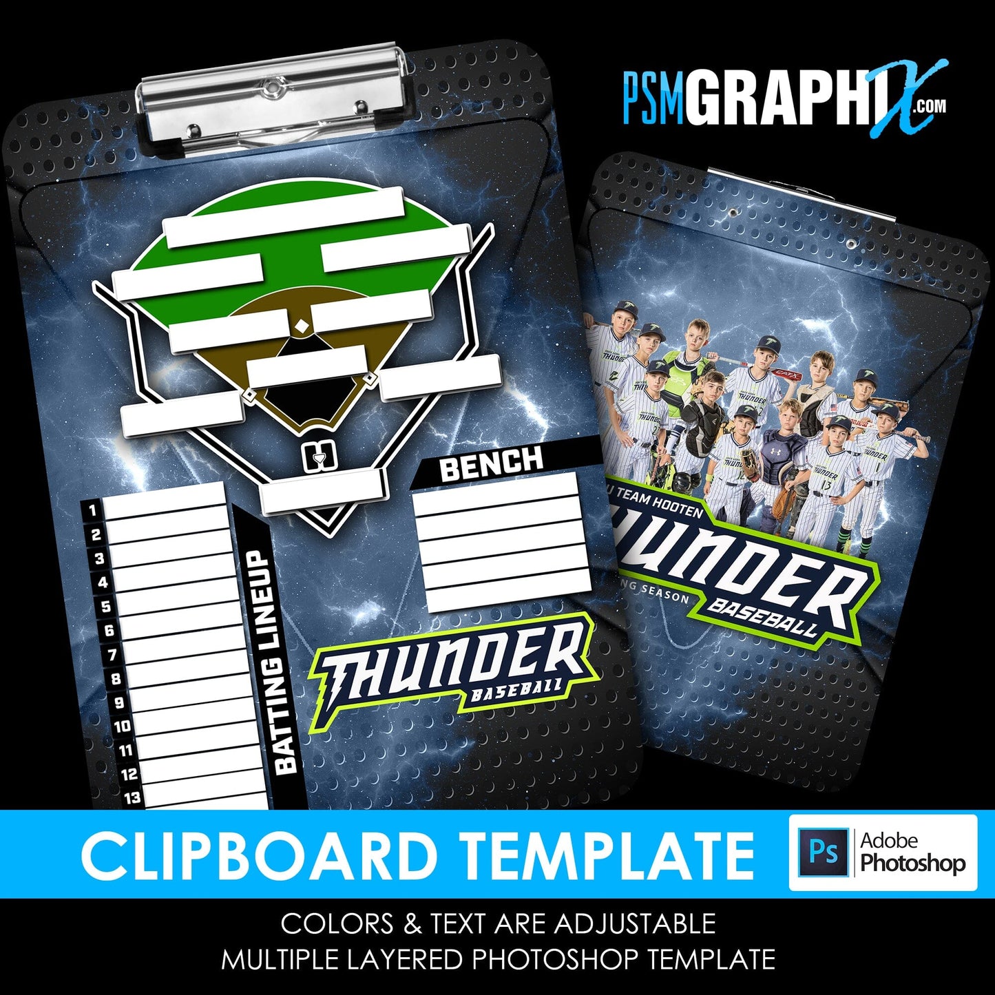 Cinema Series - Bomber Clipboard - Photoshop Template-Photoshop Template - PSMGraphix