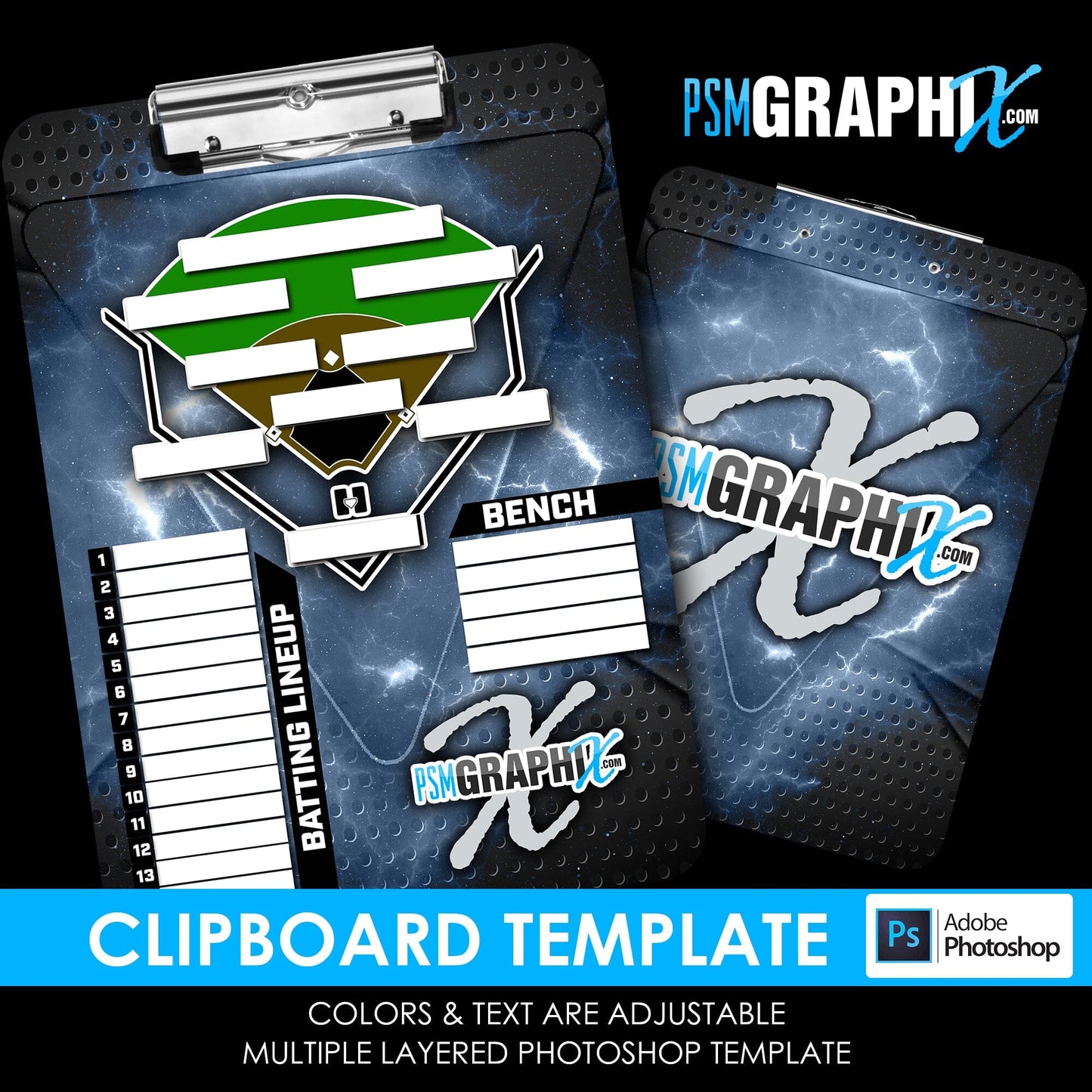 Cinema Series - Bomber Clipboard - Photoshop Template-Photoshop Template - PSMGraphix