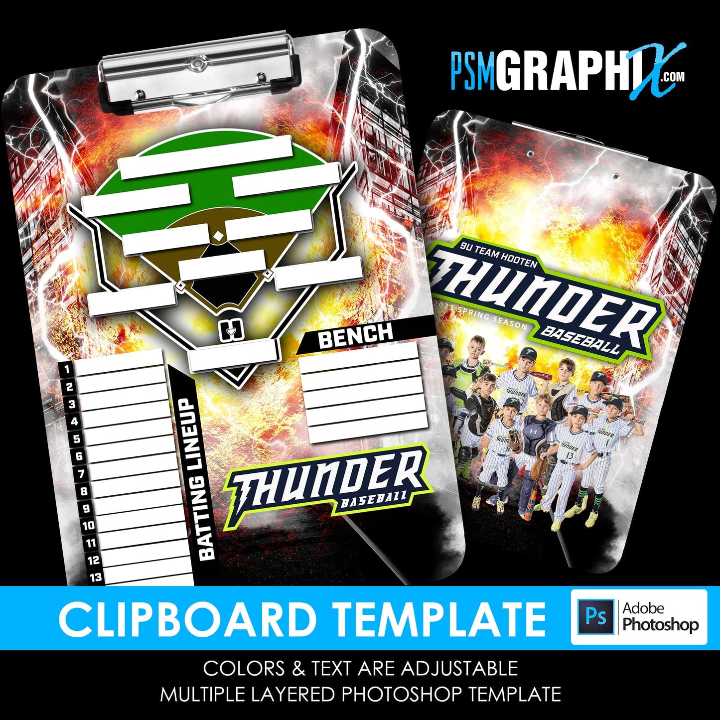 Cinema Series - Downtown Clipboard - Photoshop Template-Photoshop Template - PSMGraphix