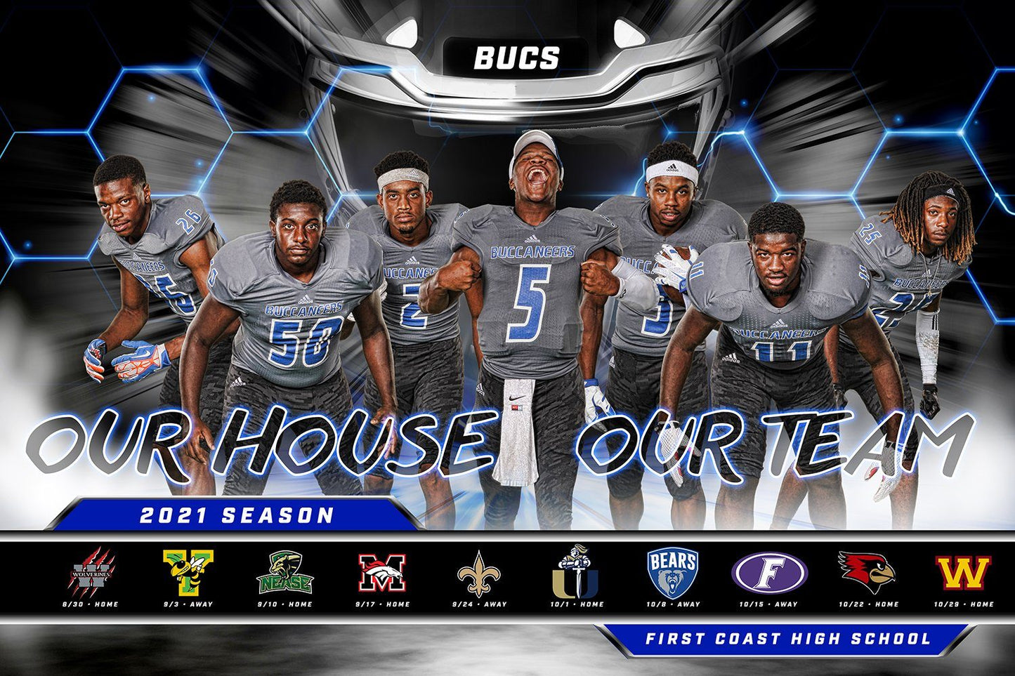 Our House - Cinema Series "Game Time Edition" - Season Schedule Template-Photoshop Template - PSMGraphix