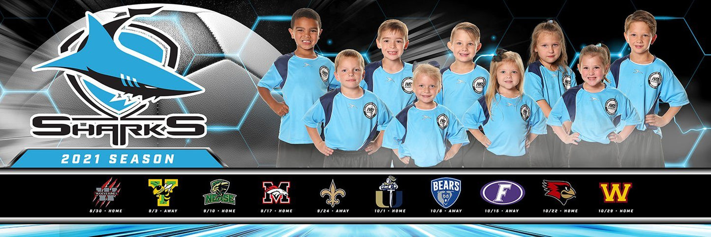 Our House - Soccer - Cinema Series "Game Time Edition" - Team Panoramic-Photoshop Template - PSMGraphix
