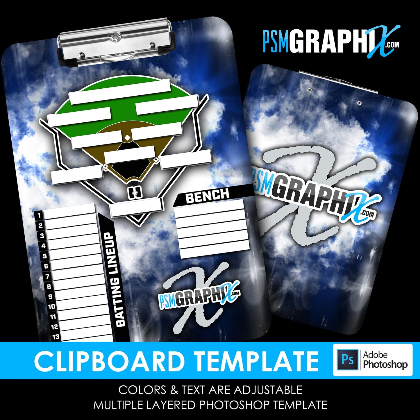 Cinema Series - Lights Out Clipboard - Photoshop Template-Photoshop Template - PSMGraphix