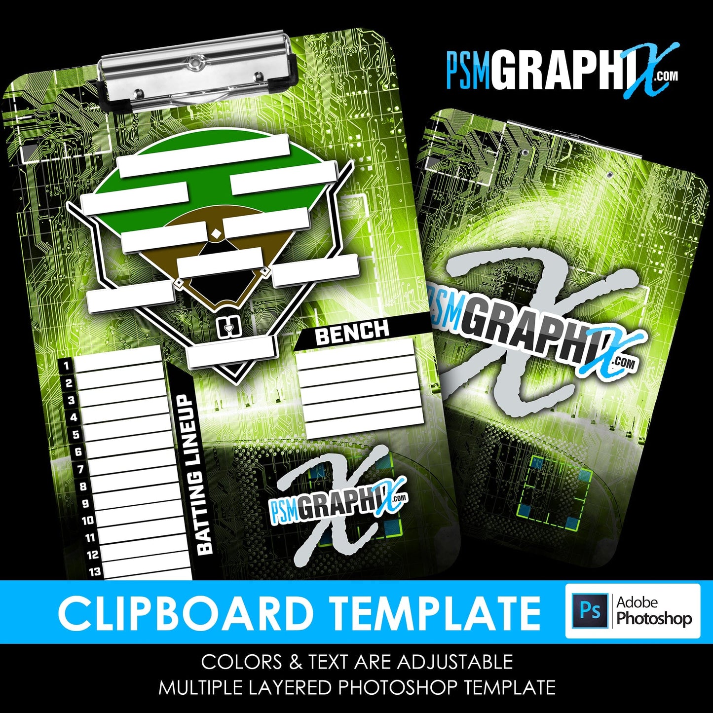 Cinema Series - Player Of Focus Clipboard - Photoshop Template-Photoshop Template - PSMGraphix