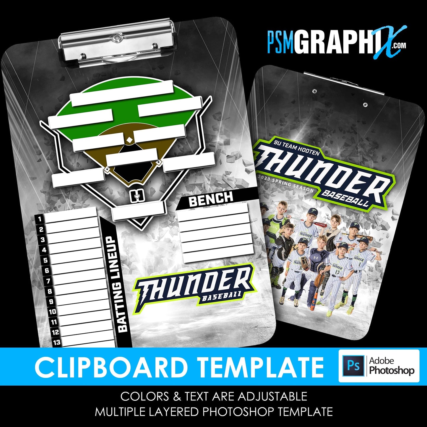 Cinema Series - Punisher Clipboard - Photoshop Template-Photoshop Template - PSMGraphix
