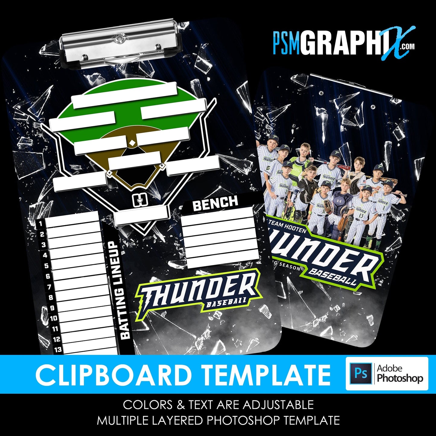 Cinema Series - Unbreakable Clipboard - Photoshop Template-Photoshop Template - PSMGraphix