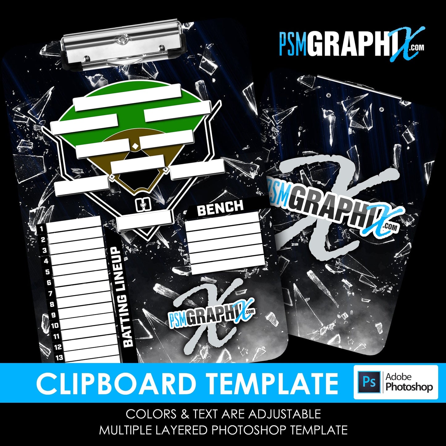 Cinema Series - Unbreakable Clipboard - Photoshop Template-Photoshop Template - PSMGraphix