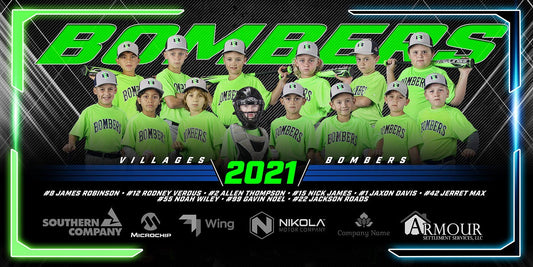 Upper Deck - Cinema Series - Team Field Banner-Photoshop Template - PSMGraphix