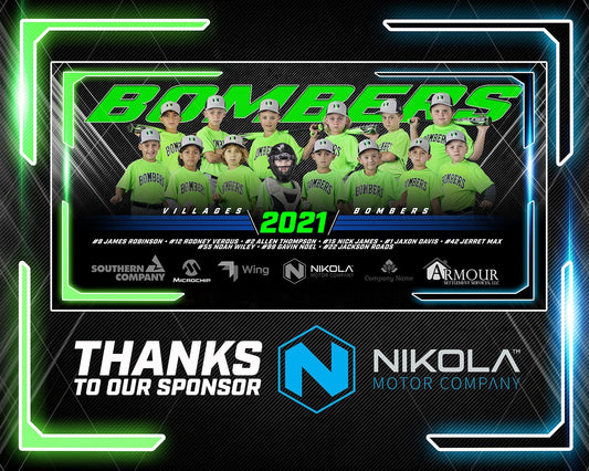 Upper Deck - Cinema Series - Sponsor Plaque-Photoshop Template - PSMGraphix