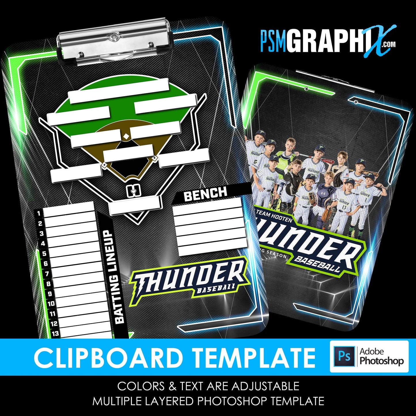 Cinema Series - Upper Deck Clipboard - Photoshop Template-Photoshop Template - PSMGraphix