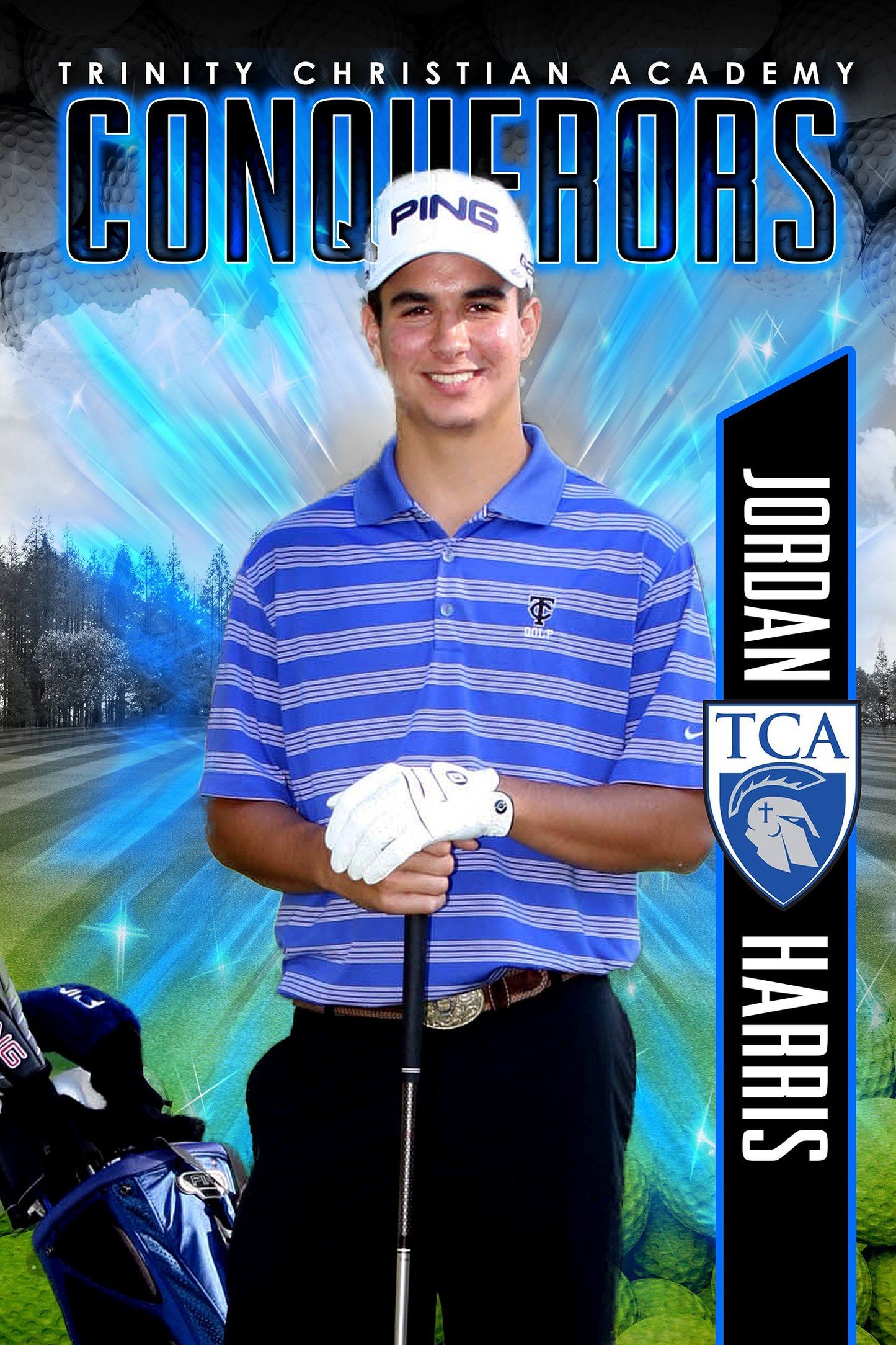 X Factor Golf - Cinema Series - Poster/Banner Template-Photoshop Template - PSMGraphix