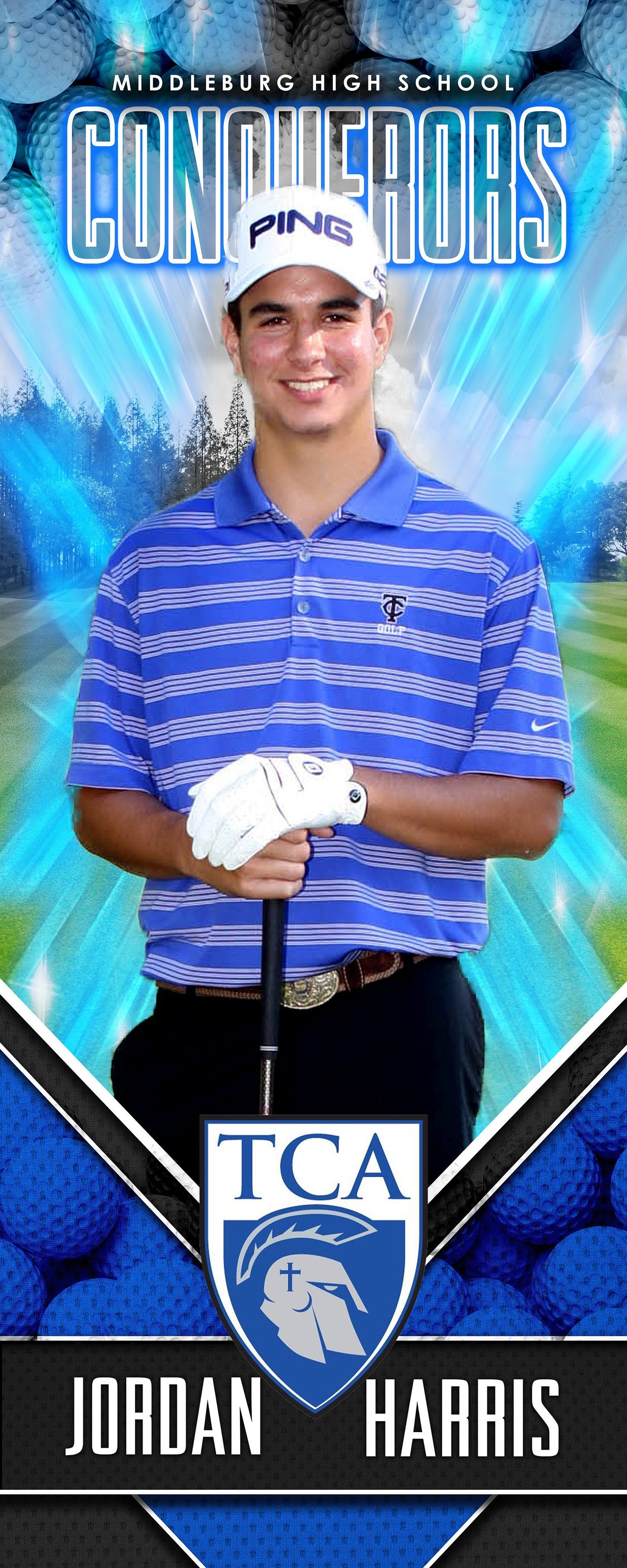 X Factor Golf - Cinema Series - Player Wall/Locker Banner & Poster Template-Photoshop Template - PSMGraphix