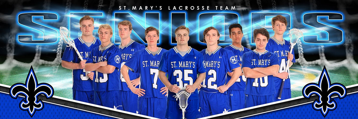 X Factor Lacrosse - Cinema Series - Team Panoramic-Photoshop Template - PSMGraphix