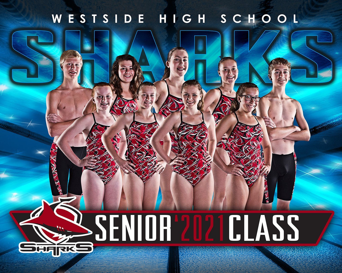 X Factor Swimming - Cinema Series - Team Poster/Banner-Photoshop Template - PSMGraphix