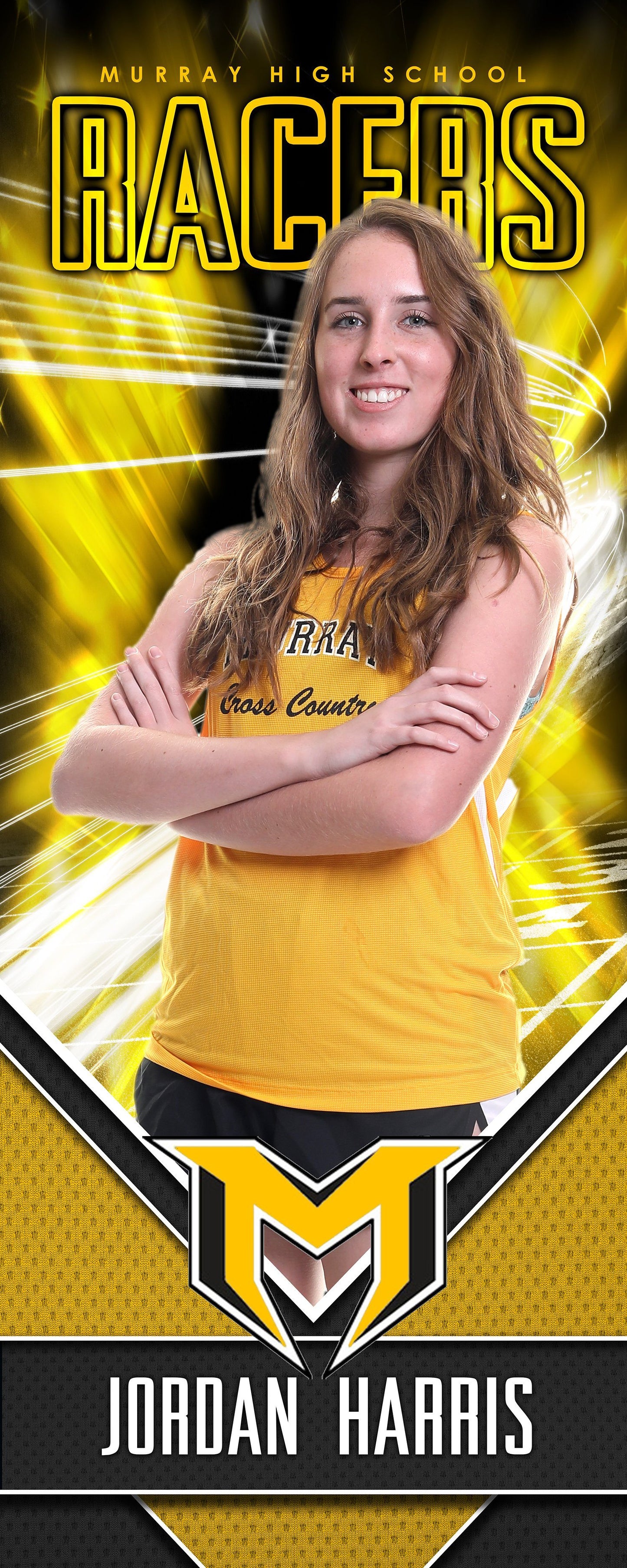 X Factor Track & Field - Cinema Series - Player Wall/Locker Banner & Poster Template-Photoshop Template - PSMGraphix