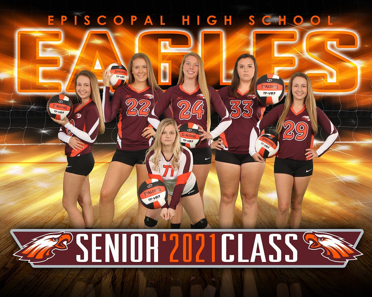 X Factor Volleyball - Cinema Series - Team Poster/Banner-Photoshop Template - PSMGraphix