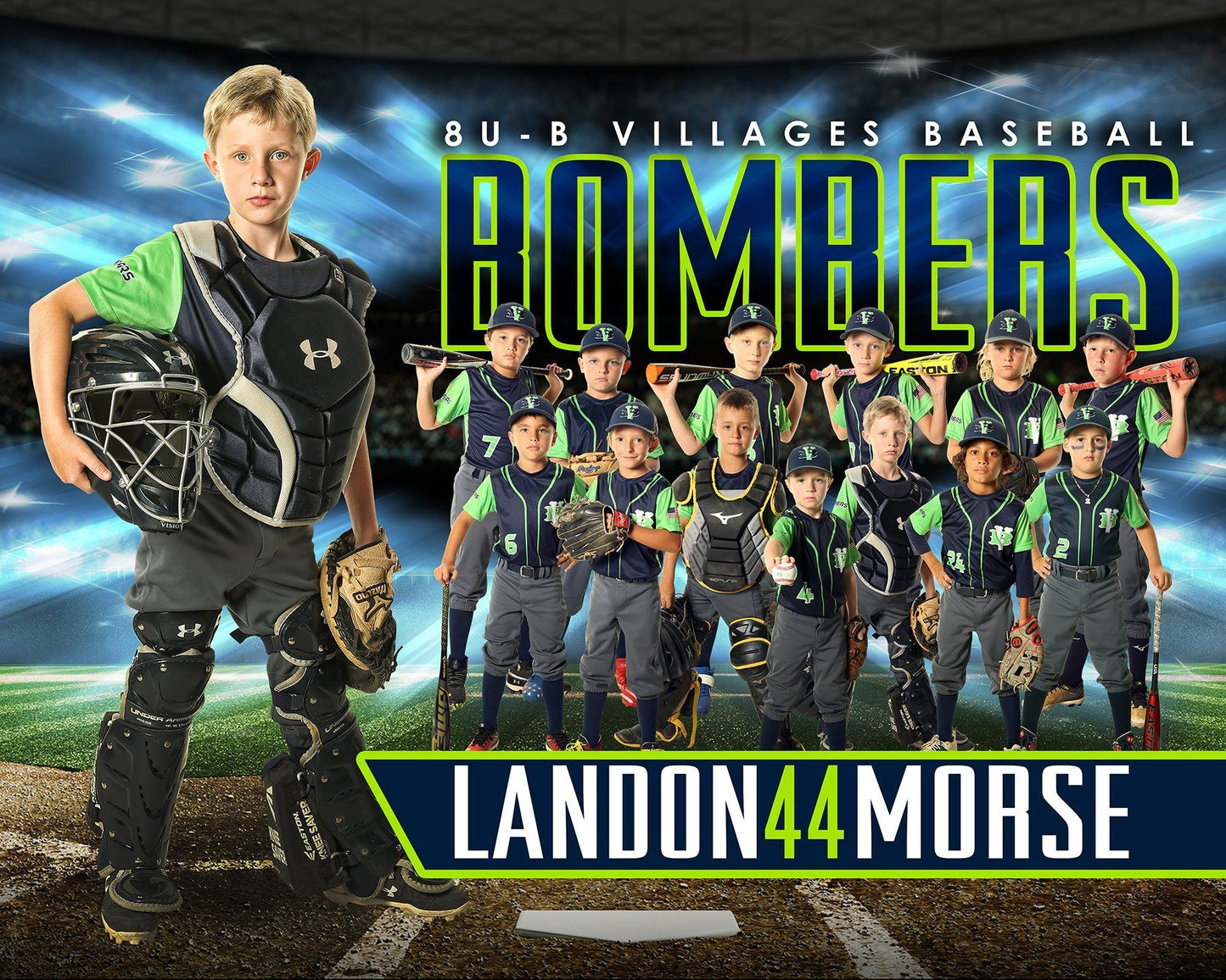 01 - Full Set - X-Factor - Baseball / Softball Collection-Photoshop Template - PSMGraphix