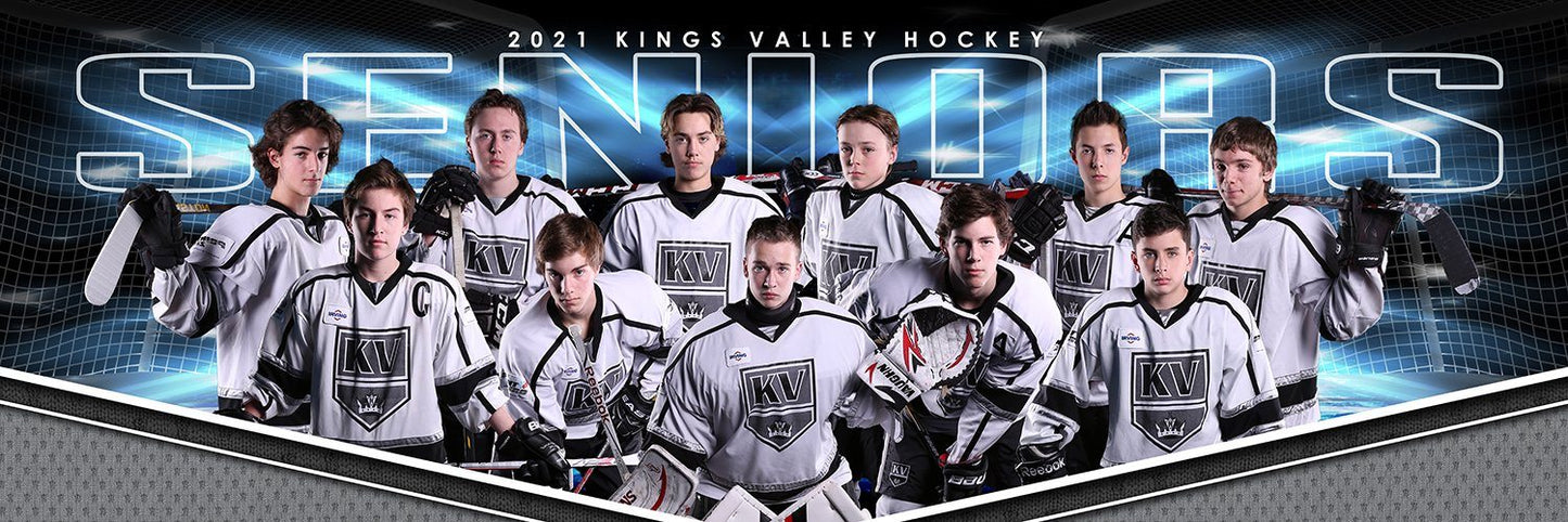 X Factor Ice Hockey - Cinema Series - Team Panoramic-Photoshop Template - PSMGraphix
