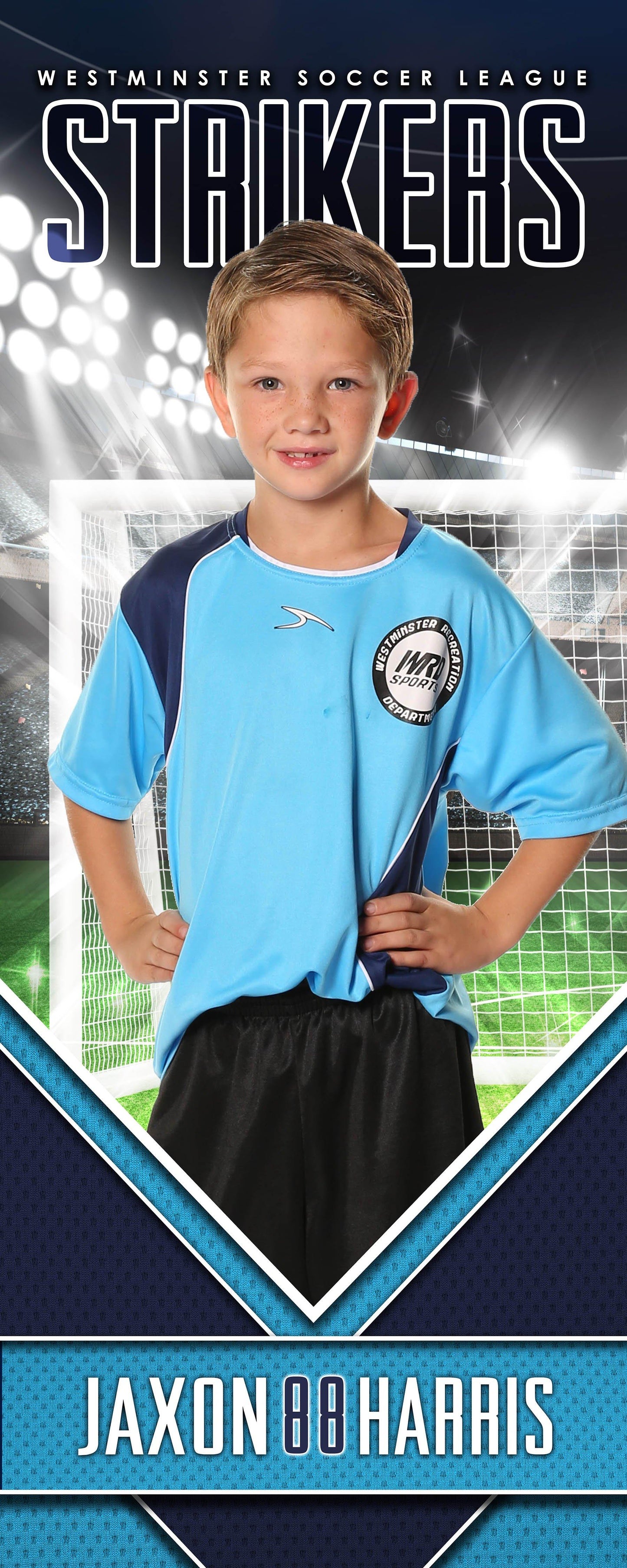 X Factor Soccer - Cinema Series - Player Wall/Locker Banner & Poster Template-Photoshop Template - PSMGraphix