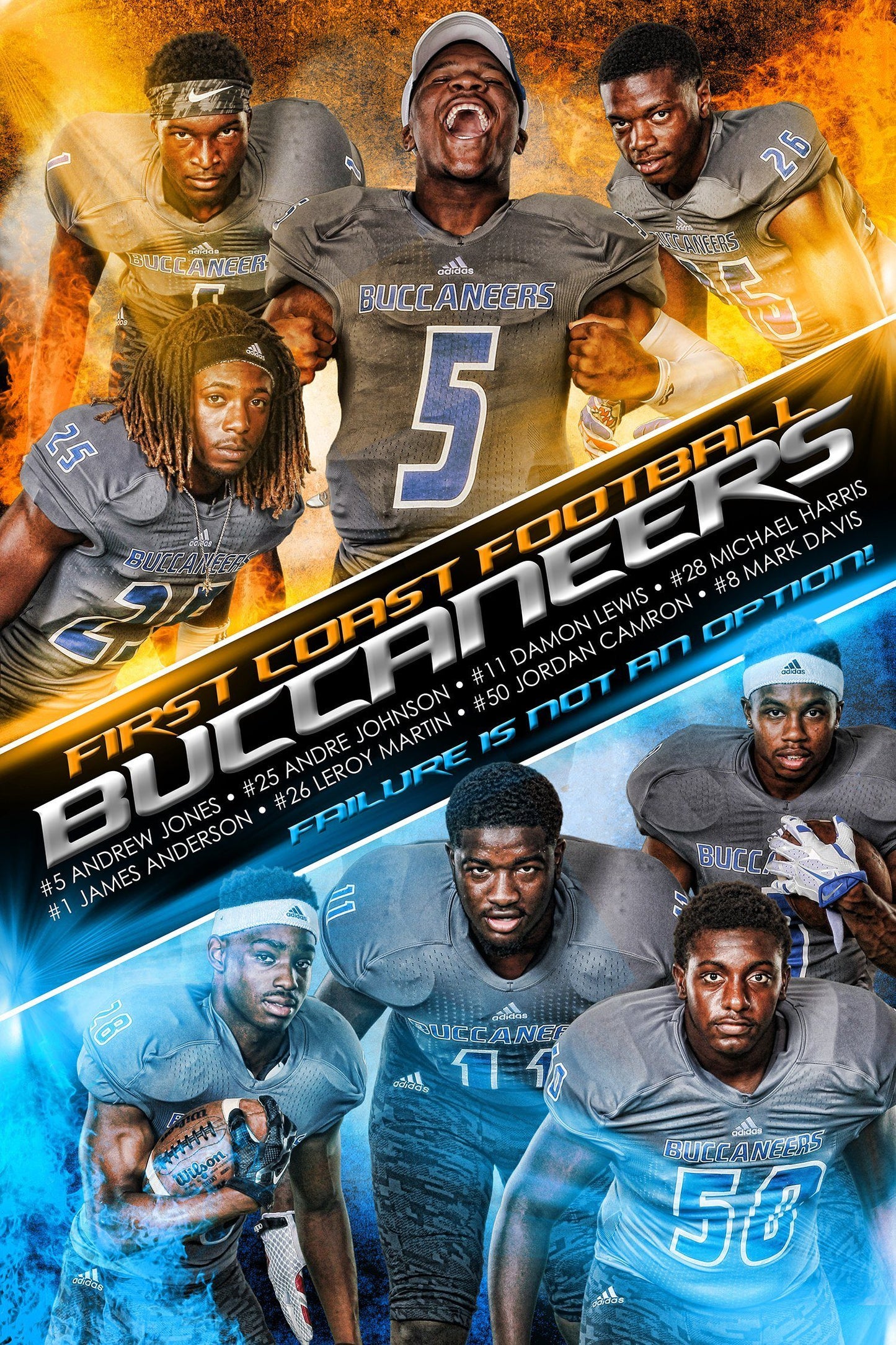 Fire & Ice - Cinema Series - Player Banner & Poster Template-Photoshop Template - Photo Solutions
