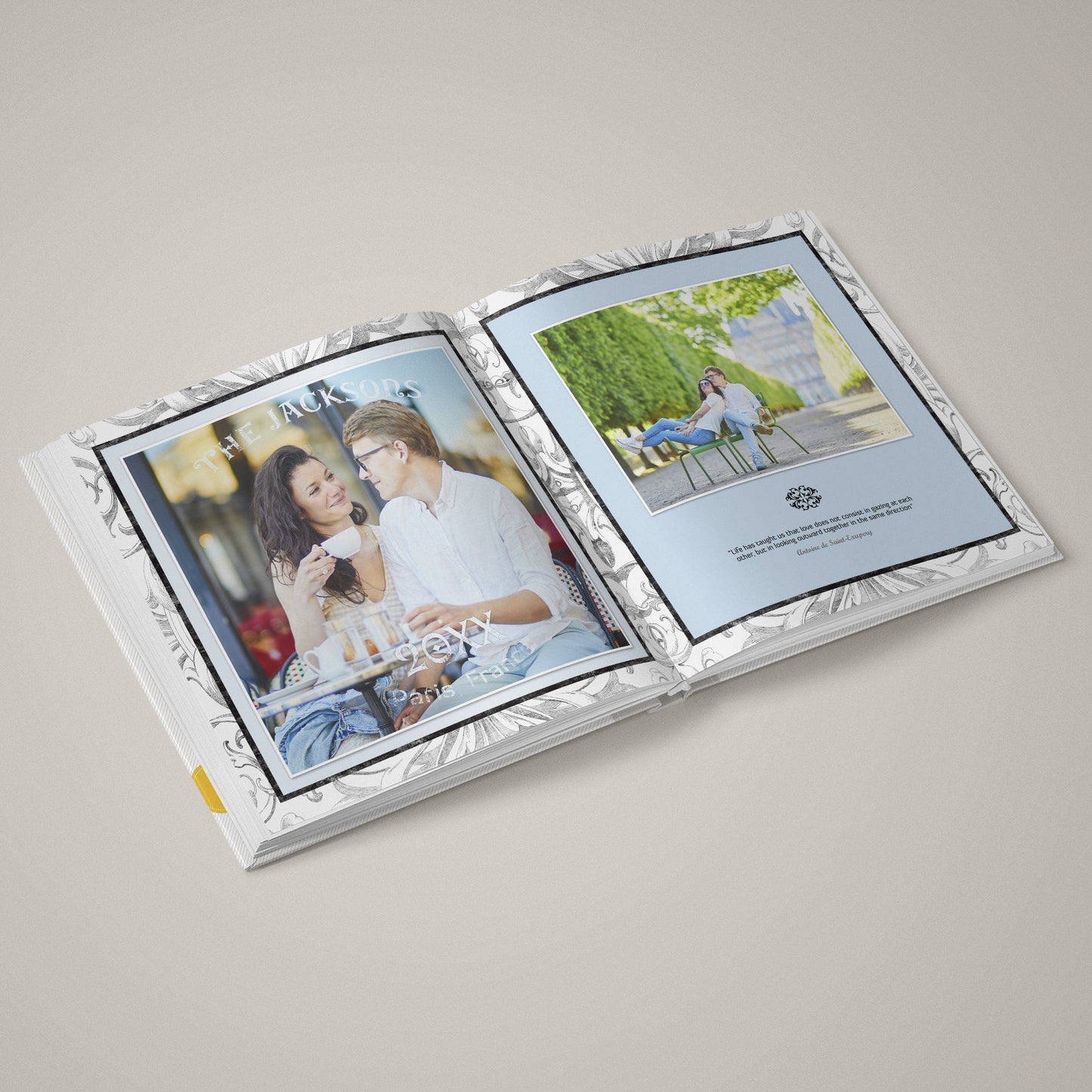 Culture Chic - French Boutique - 12x24 - Album Spreads-Photoshop Template - Graphic Authority