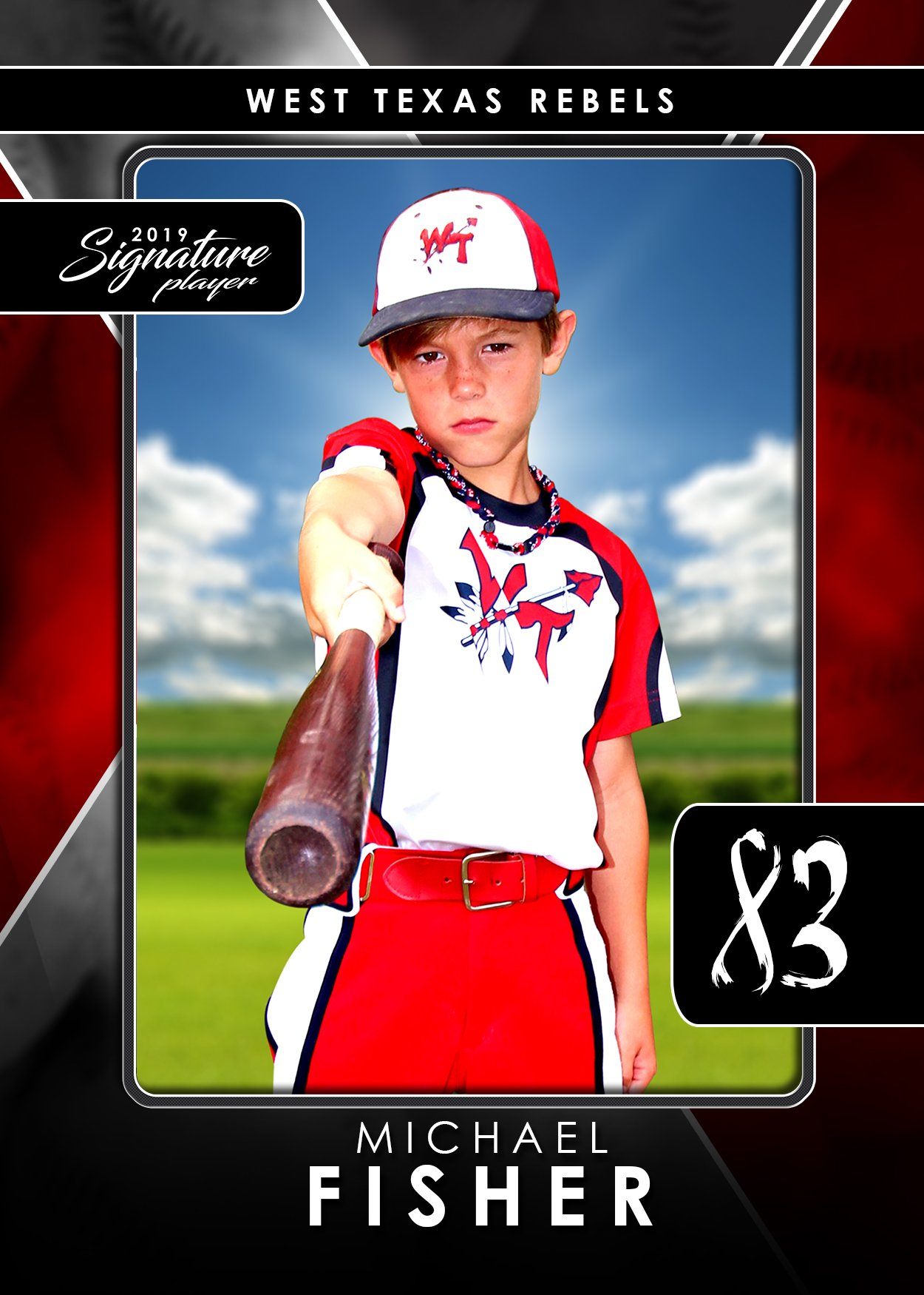 Signature Player - Baseball - V2 - T&I Drop-In Collection-Photoshop Template - Photo Solutions